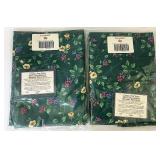 2 Emerald vine valances
