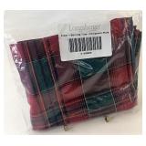 Evergreen Plaid serving tray liner