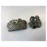 Pewter candle pins