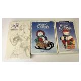 Angel and snow friends cookie molds