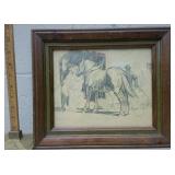 Leslie Cope Original pencil sketch