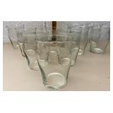 Set of 11 Libby etched glasses