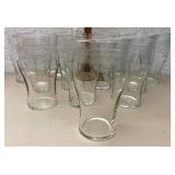 Set of 12 Libby etched glasses