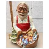 Rick Wisecarver Pottery Santa cookie jar