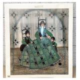17 x 19 P Buckley moss quilting with my girls