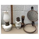 Oil lamps and reflector
