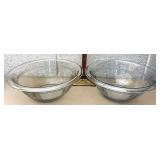 2 Fire King Sapphire Philbe mixing bowls