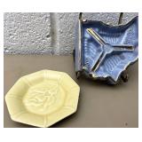 Zanesville Y  Bridge pottery ashtray and other
