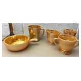 Fire king peach luster lot