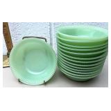 13 Jadite Jane Ray berry bowls