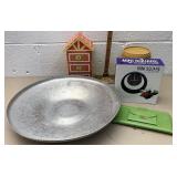 Aluminum bowl alarm clock jewelry box and more