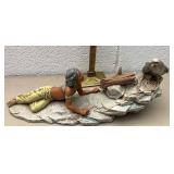 Native American ceramic foot is broken