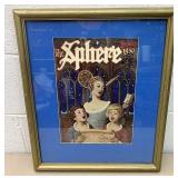 The Sphere Christmas 1950 framed print