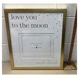 Love you to the moon and back large picture frame