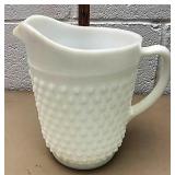 Milk glass pitcher