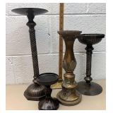 Assorted candleholders