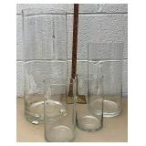 4 Cylinder vases