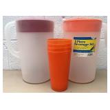 2 pitchers & tumblers