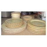 Yellow dinnerware set