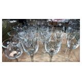 Etched stemware