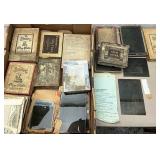 Photography glass dry plates various homes people