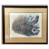 Double signed Susan Norris baron waters edge duck