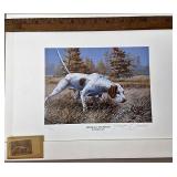 Quail unlimited 1985 conservation stamp print
