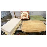 Hot plate  Tupperware cutting board and more