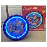 Rice Krispies neon clock