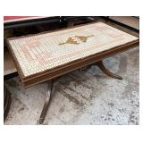 Duncan Phyfe pie crust coffee table with mosaic