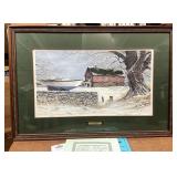 35 x 24 framed and signed Ben Richmond silent