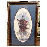 17 x 28 framed and signed Ben Richmond winter