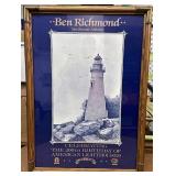 20 x 28 framed and signed Ben Richmond light