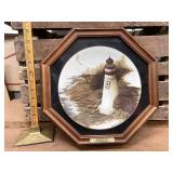 Framed Ben Richmond lone flight collectors plate