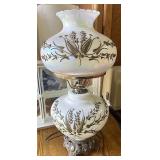 Gone with the wind style lamp with iridescent