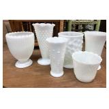Milk glass lot