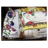 Large box of linens