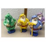 Vintage Santa ornaments