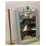 Mirror with matching linens
