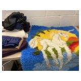 Unicorn loop tapestry and miscellaneous linens