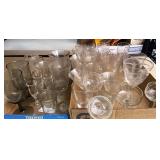 Large lot of glassware