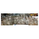 Large lot of stemware