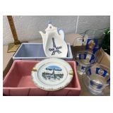 Miscellaneous glass and pottery