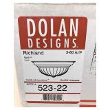 Dolan 16" Brass flush mount light fixture