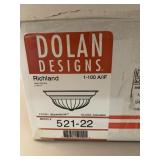 Dolan 14" Brass flush mount light fixture