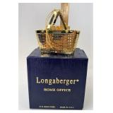 NIB Home office ornament 24 karat gold finish