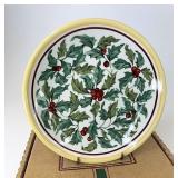 NIB American Holly lunch plate