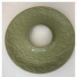 Sage natures garland wreath dish