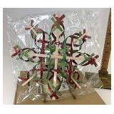 NIB Snowflake glitter ornament