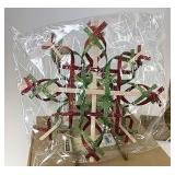 NIB Snowflake glitter ornament